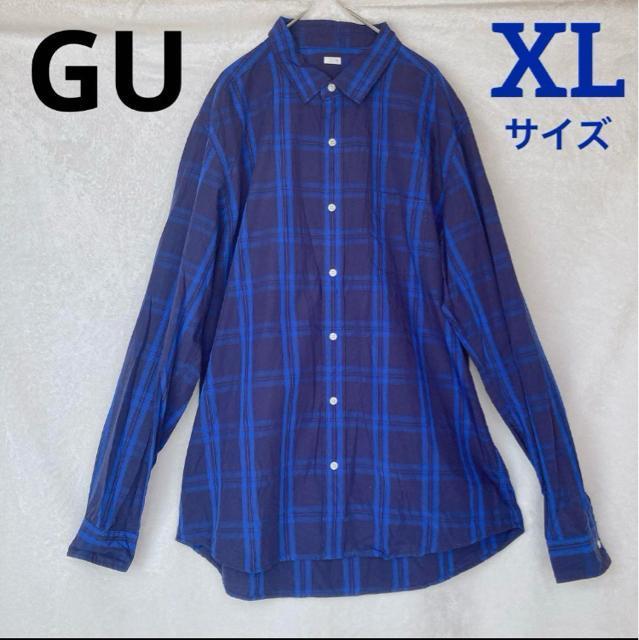 GU ジーユー チェック柄 長袖 シャツ ブラウス XL 青 推しカラー N2m < ブランド GU ジーユー チェック柄 長袖 シャツ ブラウス XL 青 推しカラー N2m < ブランドの