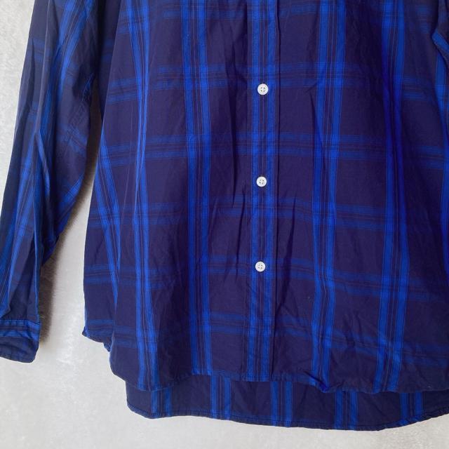 GU ジーユー チェック柄 長袖 シャツ ブラウス XL 青 推しカラー N2m < ブランド GU ジーユー チェック柄 長袖 シャツ ブラウス XL 青 推しカラー N2m < ブランドの