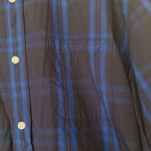 GU ジーユー チェック柄 長袖 シャツ ブラウス XL 青 推しカラー N2m < ブランド GU ジーユー チェック柄 長袖 シャツ ブラウス XL 青 推しカラー N2m < ブランドの
