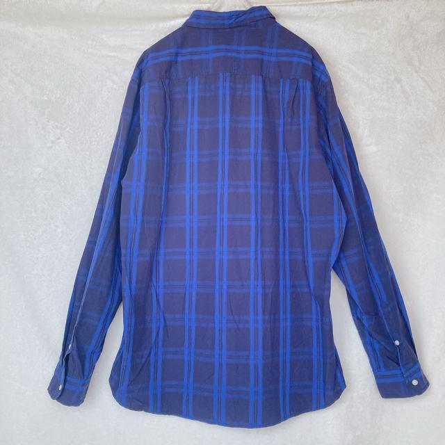 GU ジーユー チェック柄 長袖 シャツ ブラウス XL 青 推しカラー N2m < ブランド GU ジーユー チェック柄 長袖 シャツ ブラウス XL 青 推しカラー N2m < ブランドの