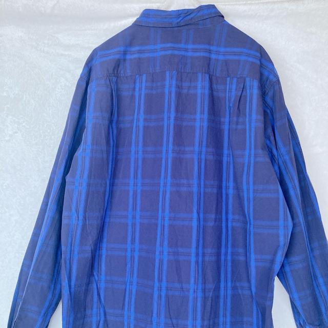 GU ジーユー チェック柄 長袖 シャツ ブラウス XL 青 推しカラー N2m < ブランド GU ジーユー チェック柄 長袖 シャツ ブラウス XL 青 推しカラー N2m < ブランドの