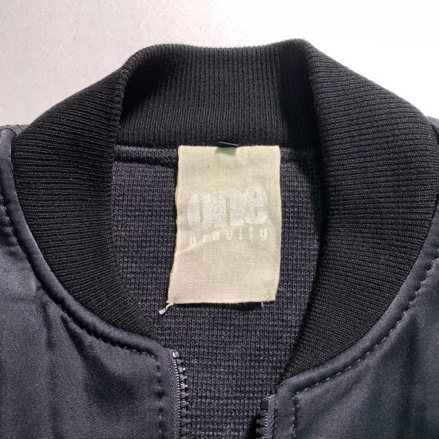 ONE gravity MA-1 フライトジャケット 日本製 ブルゾン 黒 Lサイズ リバーシブル ボンバージャケット < 男性ファッション  ONE gravity MA-1 フライトジャケット 日本製 ブルゾン 黒 Lサイズ リバーシブル ボンバージャケット < 男性ファッションの