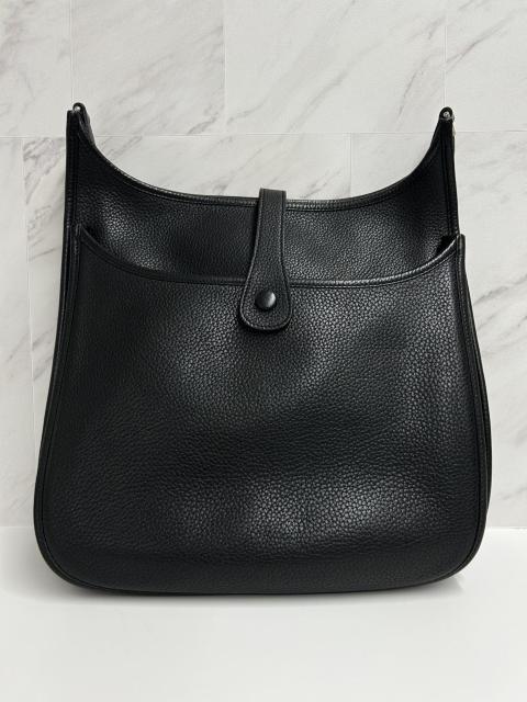 HERMES エルメス エブリン GM シルバー金具 黒 ブラックショルダーバッグ P刻印 極美品 < ブランド HERMES エルメス エブリン GM シルバー金具 黒 ブラックショルダーバッグ P刻印 極美品 < ブランドの
