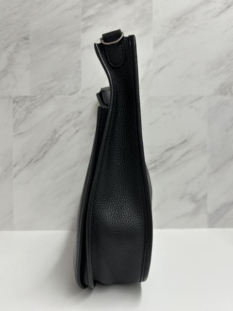 HERMES エルメス エブリン GM シルバー金具 黒 ブラックショルダーバッグ P刻印 極美品 < ブランド HERMES エルメス エブリン GM シルバー金具 黒 ブラックショルダーバッグ P刻印 極美品 < ブランドの