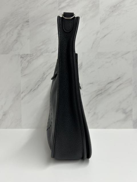 HERMES エルメス エブリン GM シルバー金具 黒 ブラックショルダーバッグ P刻印 極美品 < ブランド HERMES エルメス エブリン GM シルバー金具 黒 ブラックショルダーバッグ P刻印 極美品 < ブランドの
