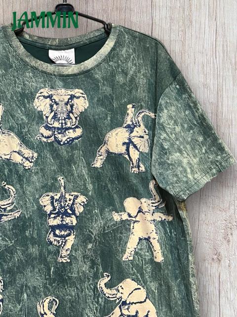 象さんヨガTシャツ エスニック ヨガ アジアン ヒッピー サイケ < 男性ファッション 象さんヨガTシャツ エスニック ヨガ アジアン ヒッピー サイケ < 男性ファッションの