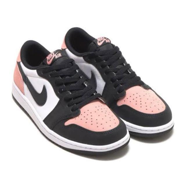 NIKE AIR JORDAN 1 RETRO LOW OG Bleached Coral 28.5cm iCL GA W[_   uh 