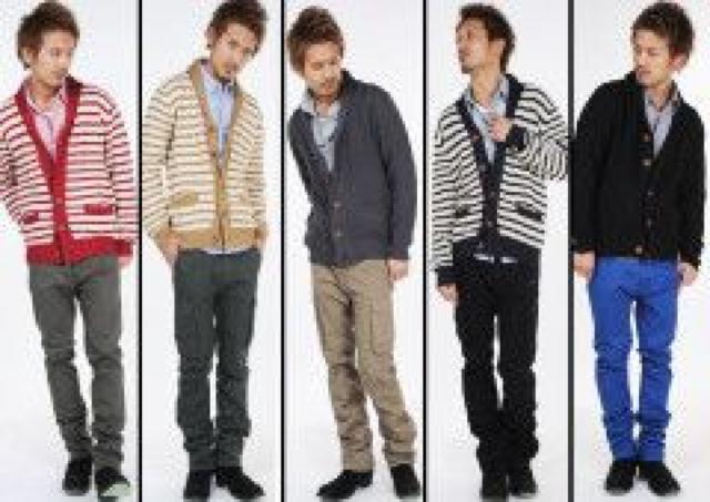 【フルライフ】綺麗なシルエット♪ニットショールカーデ ベージュ×アイボリー < 男性ファッション 【フルライフ】綺麗なシルエット♪ニットショールカーデ ベージュ×アイボリー < 男性ファッションの