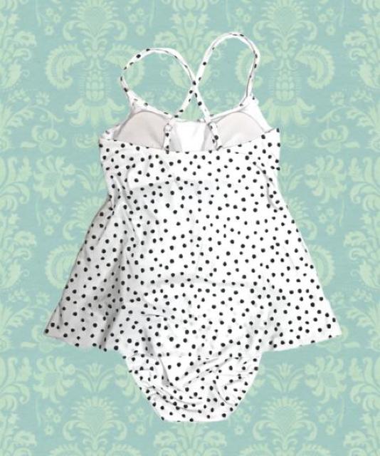 水着上下〓ドット水玉オフホワイト〓フレアーキャミソール(M)新品 < 女性ファッション 水着上下〓ドット水玉オフホワイト〓フレアーキャミソール(M)新品 < 女性ファッションの