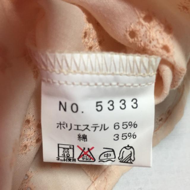 サーモンピンク お花のレースシャツ 7分丈 < 女性ファッション  サーモンピンク お花のレースシャツ 7分丈 < 女性ファッションの