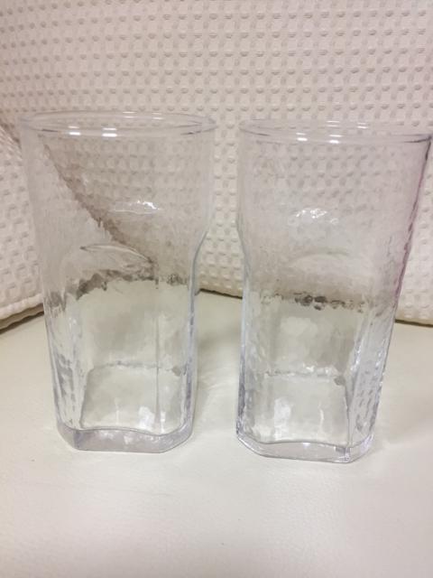 990.未使用☆底面四角グラス☆2個組 < インテリア/ライフ  990.未使用☆底面四角グラス☆2個組  < インテリア/ライフの