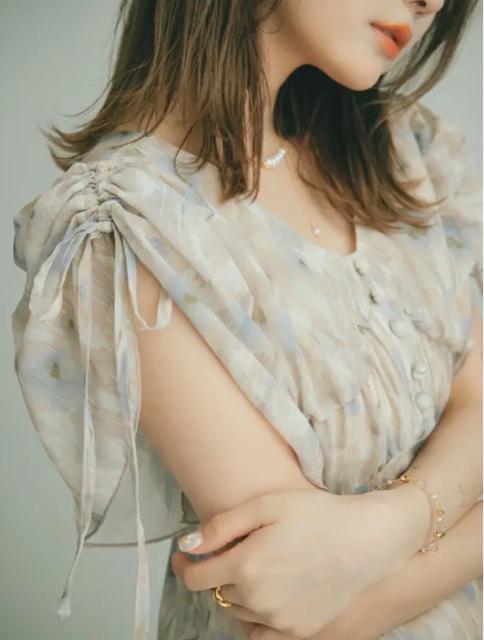 Crayme, Watercolor Tulips Dress < 女性ファッション  Crayme, Watercolor Tulips Dress < 女性ファッションの