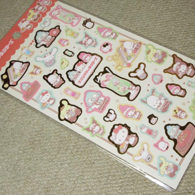 未開封☆サンリオキャラクターズ*ステッカーシール(喫茶) < インテリア/ライフ  未開封☆サンリオキャラクターズ*ステッカーシール(喫茶)  < インテリア/ライフの