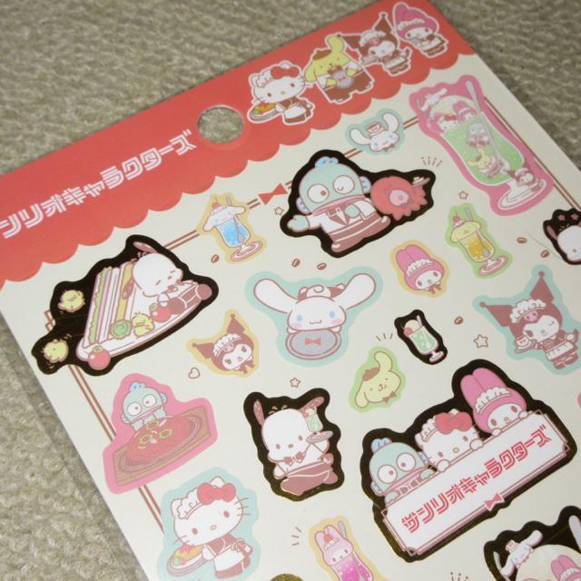 未開封☆サンリオキャラクターズ*ステッカーシール(喫茶) < インテリア/ライフ  未開封☆サンリオキャラクターズ*ステッカーシール(喫茶) < インテリア/ライフの