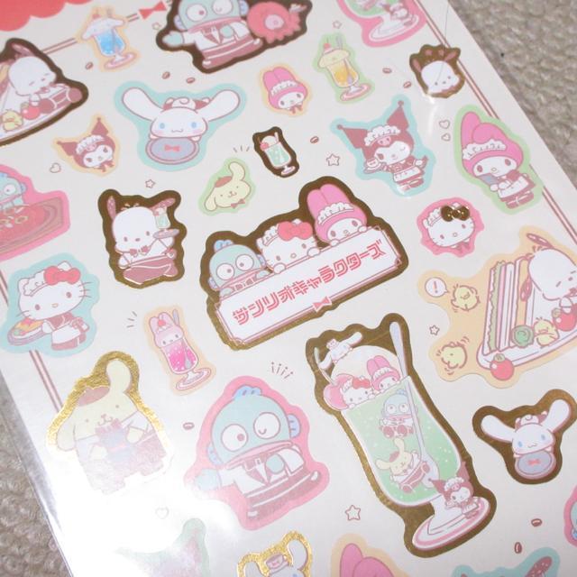 未開封☆サンリオキャラクターズ*ステッカーシール(喫茶) < インテリア/ライフ  未開封☆サンリオキャラクターズ*ステッカーシール(喫茶) < インテリア/ライフの