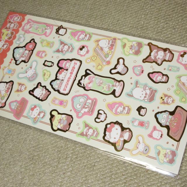 未開封☆サンリオキャラクターズ*ステッカーシール(喫茶) < インテリア/ライフ  未開封☆サンリオキャラクターズ*ステッカーシール(喫茶) < インテリア/ライフの