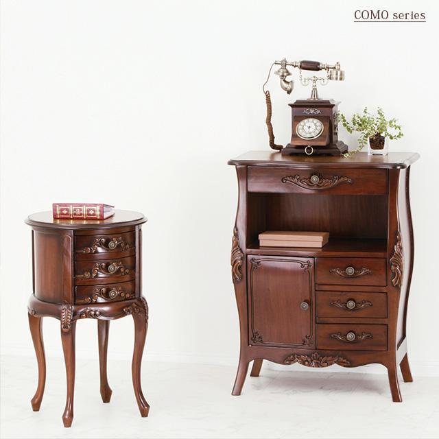 【送料無料】コモ ファックス台 電話台 マホガニー材 天然木 収納 高級家具 < インテリア/ライフ 【送料無料】コモ ファックス台 電話台 マホガニー材 天然木 収納 高級家具 < インテリア/ライフの