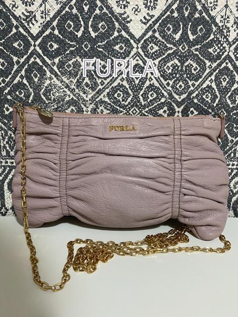 【良品】FURLA フルラ レザー ショルダーバッグ クラッチバッグ ピンク < ブランド  【良品】FURLA フルラ レザー ショルダーバッグ クラッチバッグ ピンク  < ブランドの