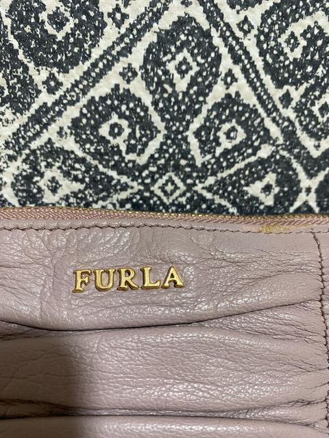 【良品】FURLA フルラ レザー ショルダーバッグ クラッチバッグ ピンク < ブランド  【良品】FURLA フルラ レザー ショルダーバッグ クラッチバッグ ピンク < ブランドの