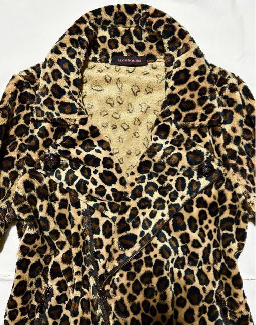 美品 ALGONQUINS アルゴンキン 起毛 ファー レオパード 柄 ライダース ジャケット ゴスロリ パンク ロック 地雷系 < ブランド 美品 ALGONQUINS アルゴンキン 起毛 ファー レオパード 柄 ライダース ジャケット ゴスロリ パンク ロック 地雷系 < ブランドの