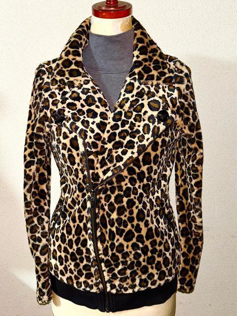 美品 ALGONQUINS アルゴンキン 起毛 ファー レオパード 柄 ライダース ジャケット ゴスロリ パンク ロック 地雷系 < ブランド 美品 ALGONQUINS アルゴンキン 起毛 ファー レオパード 柄 ライダース ジャケット ゴスロリ パンク ロック 地雷系 < ブランドの