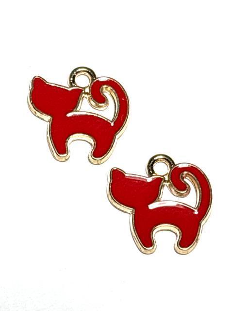 978 赤色 小さい猫ちゃん 2個 エナメルチャーム 金属パーツ アクセサリー材料 ねこネコ < ペット/手芸/園芸 978 赤色 小さい猫ちゃん 2個 エナメルチャーム 金属パーツ アクセサリー材料 ねこネコ < ペット/手芸/園芸の