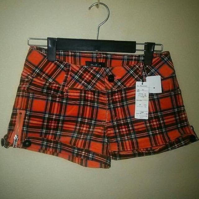 新品★チェックコーデュロイショーパン/W61 < 女性ファッション  新品★チェックコーデュロイショーパン/W61  < 女性ファッションの