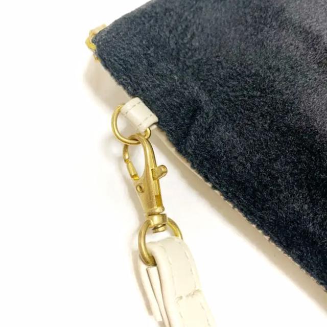 【used】バイカラーBIGクラッチポーチ/オフ白×黒/B5サイズ < 女性ファッション  【used】バイカラーBIGクラッチポーチ/オフ白×黒/B5サイズ < 女性ファッションの
