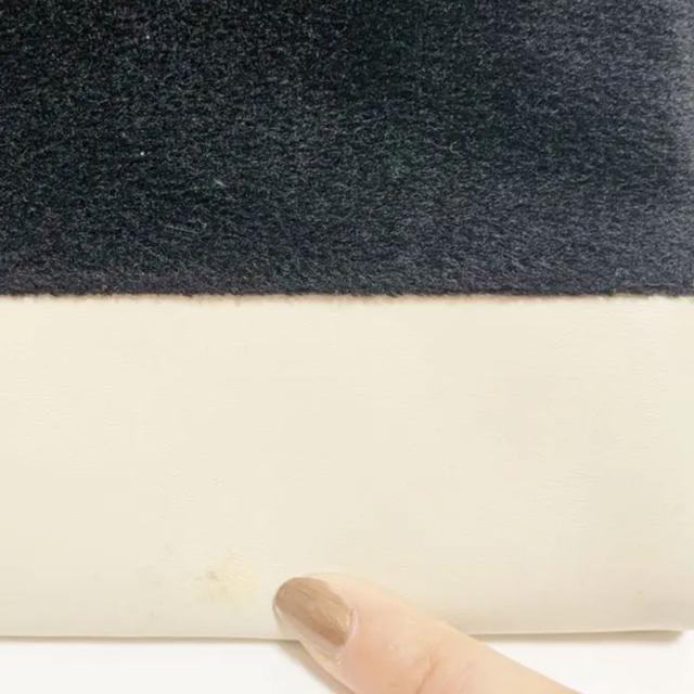 【used】バイカラーBIGクラッチポーチ/オフ白×黒/B5サイズ < 女性ファッション  【used】バイカラーBIGクラッチポーチ/オフ白×黒/B5サイズ < 女性ファッションの