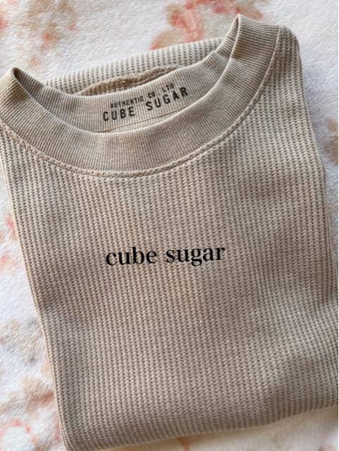 CUBE SUGAR ★長袖ワッフルプルオーバー < 女性ファッション  CUBE SUGAR ★長袖ワッフルプルオーバー < 女性ファッションの