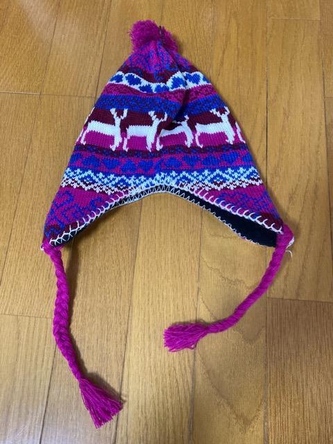 新品☆ピンク×パープルトナカイニットキャップ☆ < キッズ/ベビー  新品☆ピンク×パープルトナカイニットキャップ☆  < キッズ/ベビーの