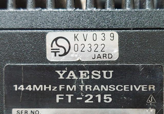 �����G�X �yFT-215�z�� 144 MHz��  �����@��used