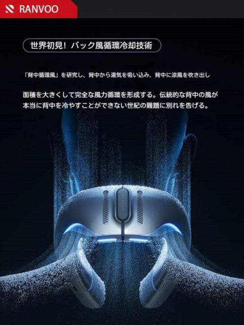 RANVOO ランボー AICE LITE アイス ライト ネッククーラー ネックファン 冷却プレート 全周ペルチェ 扇風機 < 家電/AV  RANVOO ランボー AICE LITE アイス ライト ネッククーラー ネックファン 冷却プレート 全周ペルチェ 扇風機 < 家電/AVの
