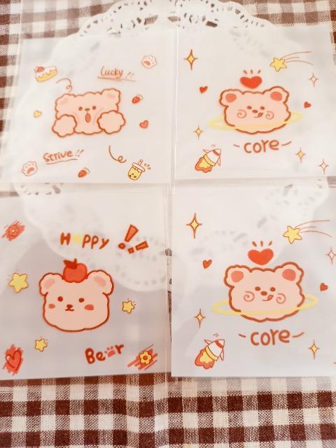 お裾分け☆クマのラッピング袋4枚☆ < インテリア/ライフ  お裾分け☆クマのラッピング袋4枚☆  < インテリア/ライフの