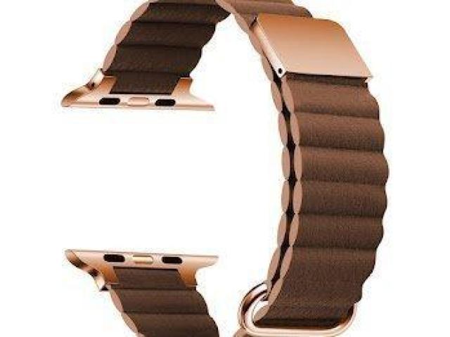Apple Watch マグネット式 PUレザー バンド ブラウン < 女性アクセサリー/時計 Apple Watch マグネット式 PUレザー バンド ブラウン < 女性アクセサリー/時計の