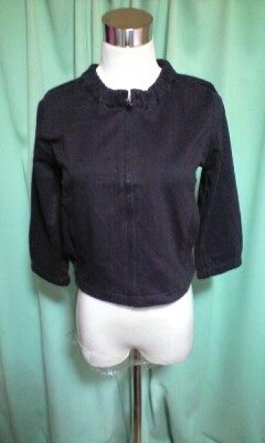 Regard caressantジップジャケット黒 < 女性ファッション  Regard caressantジップジャケット黒  < 女性ファッションの