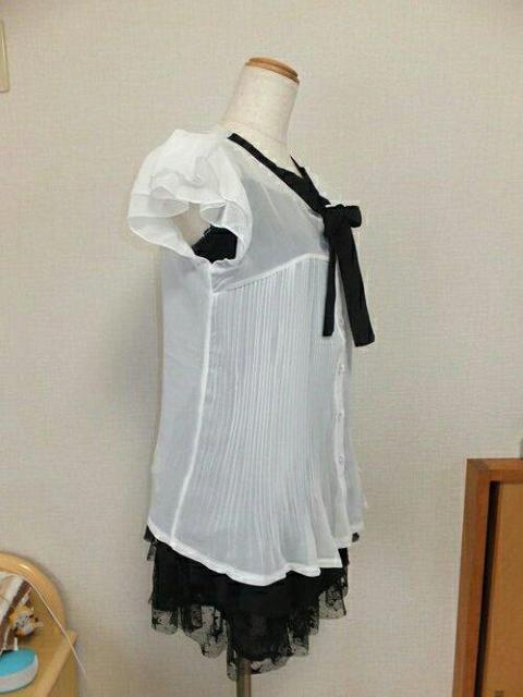 白のシフォンカットソー(56)新品未使用☆ < 女性ファッション  白のシフォンカットソー(56)新品未使用☆ < 女性ファッションの