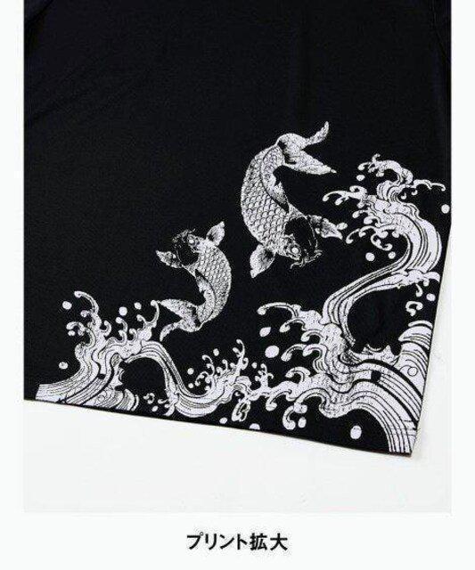 Mサイズ!男!際立つ!和柄and黒色合い!吸汗速乾素材!半袖Tシャツandハーフパンツ!の2点セット!新品! < 男性ファッション  Mサイズ!男!際立つ!和柄and黒色合い!吸汗速乾素材!半袖Tシャツandハーフパンツ!の2点セット!新品! < 男性ファッションの