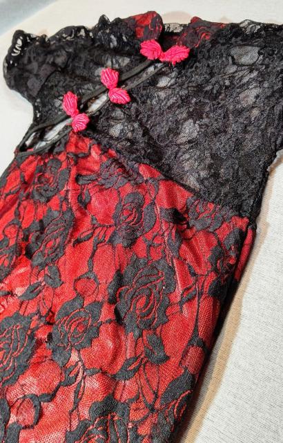 美品★チャイナドレス★レース★バラ柄★ローズ★ワンピース★ドレス★可愛い★セクシー★黒ドレス★チャイナ服★キャバ★ガルバ★送料無料 < 女性ファッション  美品★チャイナドレス★レース★バラ柄★ローズ★ワンピース★ドレス★可愛い★セクシー★黒ドレス★チャイナ服★キャバ★ガルバ★送料無料 < 女性ファッションの