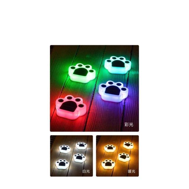 4個セット 猫 犬 動物 足跡 防水 LED ソーラー 庭 ガーデンライト < ペット/手芸/園芸  4個セット 猫 犬 動物 足跡 防水 LED ソーラー 庭 ガーデンライト < ペット/手芸/園芸の