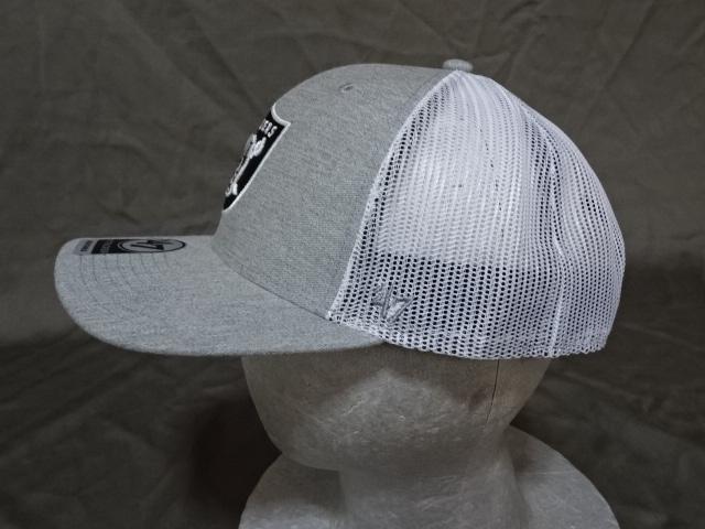 USA購入 激レア【47BRAND】NFLアメフト ラスベガス レイダース ロゴ刺繍入りメッシュキャップ < 男性ファッション  USA購入 激レア【47BRAND】NFLアメフト ラスベガス レイダース ロゴ刺繍入りメッシュキャップ < 男性ファッションの