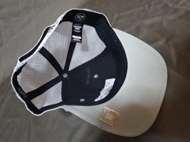 USA購入 激レア【47BRAND】NFLアメフト ラスベガス レイダース ロゴ刺繍入りメッシュキャップ < 男性ファッション  USA購入 激レア【47BRAND】NFLアメフト ラスベガス レイダース ロゴ刺繍入りメッシュキャップ < 男性ファッションの