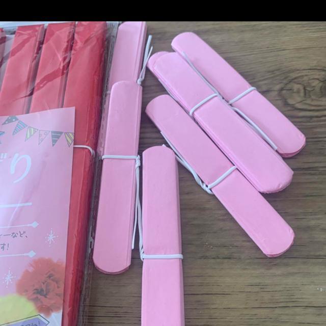 花飾りペーパー。赤、ピンクセット。 < インテリア/ライフ  花飾りペーパー。赤、ピンクセット。 < インテリア/ライフの