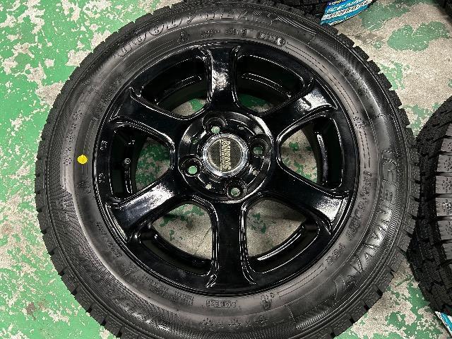 0182648)国産新品スタッドレスタイヤグッドイヤー4本社外ブラックアルミホイールセット軽自動車サイズ145/80R13送料無料 < 自動車/バイク 0182648)国産新品スタッドレスタイヤグッドイヤー4本社外ブラックアルミホイールセット軽自動車サイズ145/80R13送料無料 < 自動車/バイク