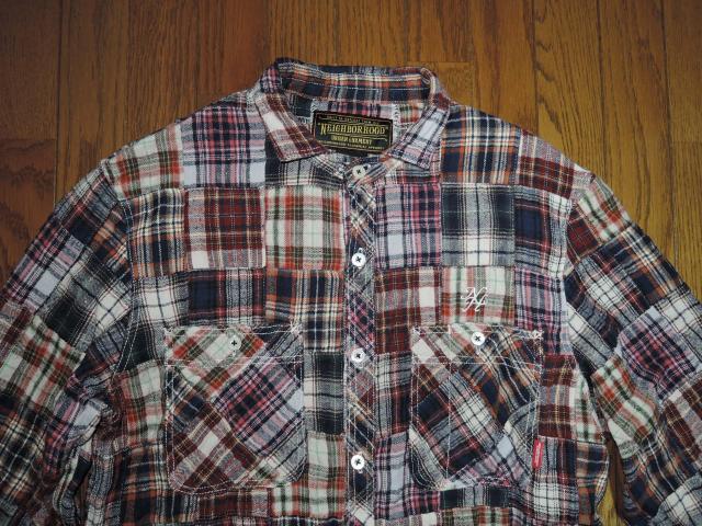 NEIGHBORHOOD ネイバーフッド パッチワーク チェックシャツ S 長袖シャツ CHIPS < ブランド  NEIGHBORHOOD ネイバーフッド パッチワーク チェックシャツ S 長袖シャツ CHIPS < ブランドの