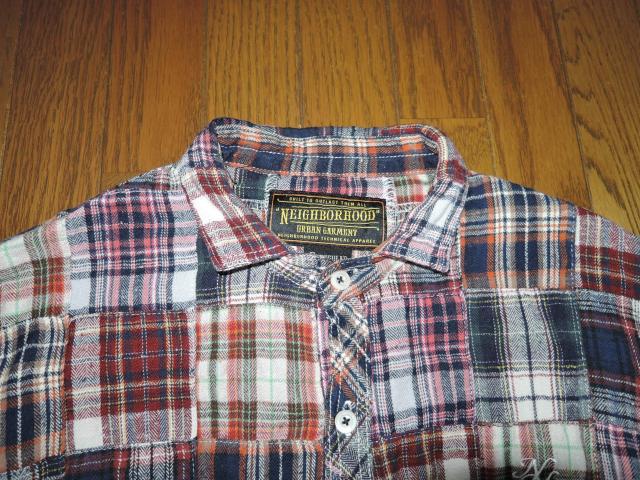 NEIGHBORHOOD ネイバーフッド パッチワーク チェックシャツ S 長袖シャツ CHIPS < ブランド  NEIGHBORHOOD ネイバーフッド パッチワーク チェックシャツ S 長袖シャツ CHIPS < ブランドの