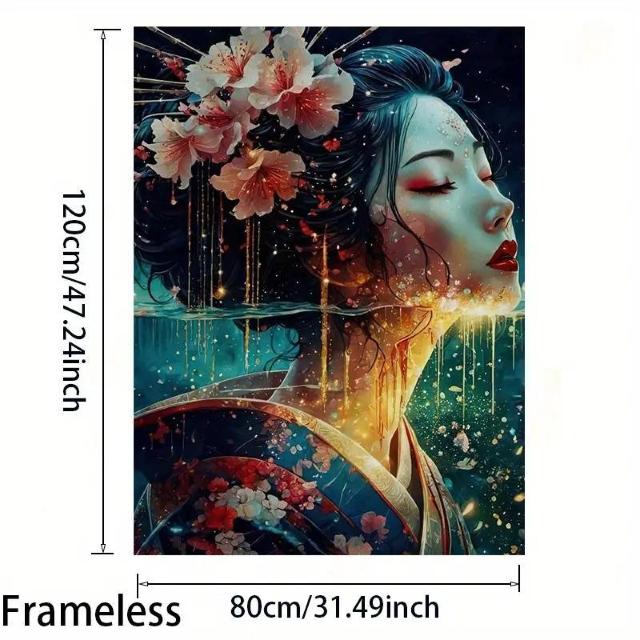 爆ヤス価格2490円★80x120cm モダンな芸者日本風景キャンバスアート - フレームレス壁飾り 超BIG 120×80cm < インテリア/ライフ 爆ヤス価格2490円★80x120cm モダンな芸者日本風景キャンバスアート - フレームレス壁飾り 超BIG 120×80cm < インテリア/ライフの