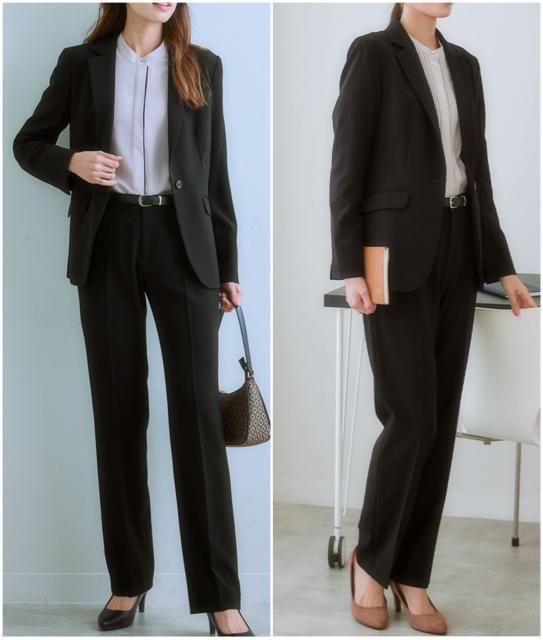 新品☆4L♪黒無地パンツスーツ♪ストレッチ♪ストレートパンツ☆Q426 < 女性ファッション 新品☆4L♪黒無地パンツスーツ♪ストレッチ♪ストレートパンツ☆Q426 < 女性ファッションの