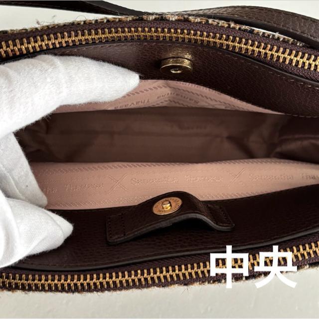 【極美品】Samantha Thavasa★サマンサタバサ★ショルダーバッグ ムーンギャレット チェック ブラウン ウール 毛 < ブランド 【極美品】Samantha Thavasa★サマンサタバサ★ショルダーバッグ ムーンギャレット チェック ブラウン ウール 毛 < ブランドの