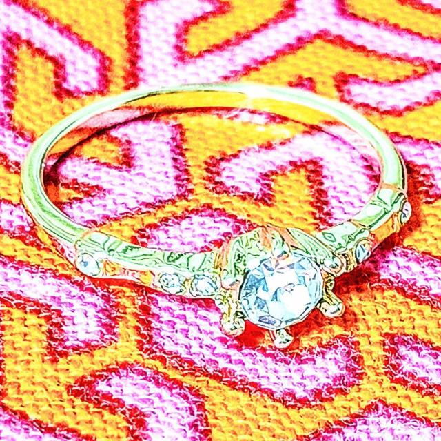 �V�i���g�p �C�O�A����� 18k�C�G���[�S�[���h�_�C�������h�����O size15  �� �����A�N�Z�T���[/���v�� 